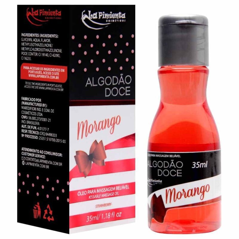 ÓLEO BEIJÁVEL ALGODÃO DOCE 35ML LA PIMIENTA