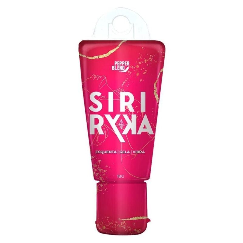 SIRI RYKA GEL EXCITANTE FEMININO BEIJÁVEL ESQUENTA GELA E VIBRA 18G PEPPER BLEND