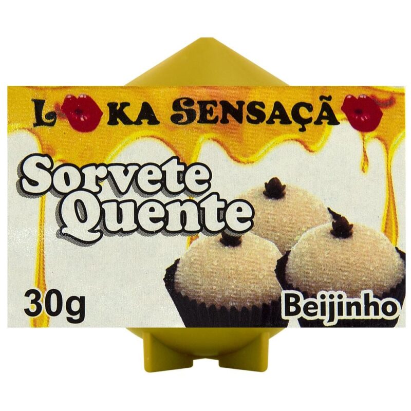 VELA COMESTÍVEL SORVETE QUENTE LOKA SENSAÇÃO