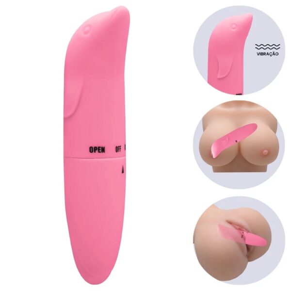 VIBRADOR GOLFINHO TOQUE AVELUDADO - Imagem 5