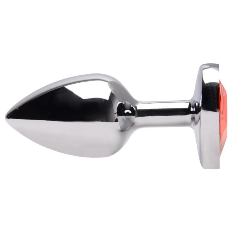 plug anal com joia vermelho tamanho P