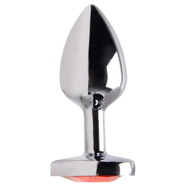 plug anal com joia vermelho tamanho P