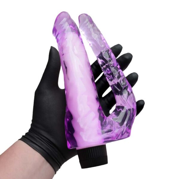 PÊNIS REALÍSTICO DUPLO COM VIBRO 21,5 X 4,5 CM - Imagem 3