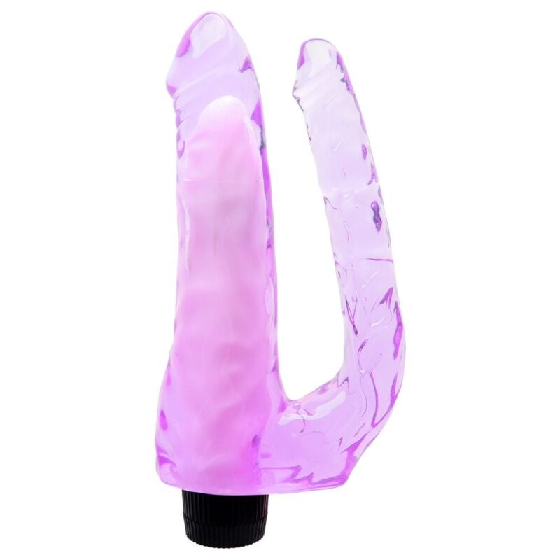 PÊNIS REALÍSTICO DUPLO COM VIBRO 21,5 X 4,5 CM