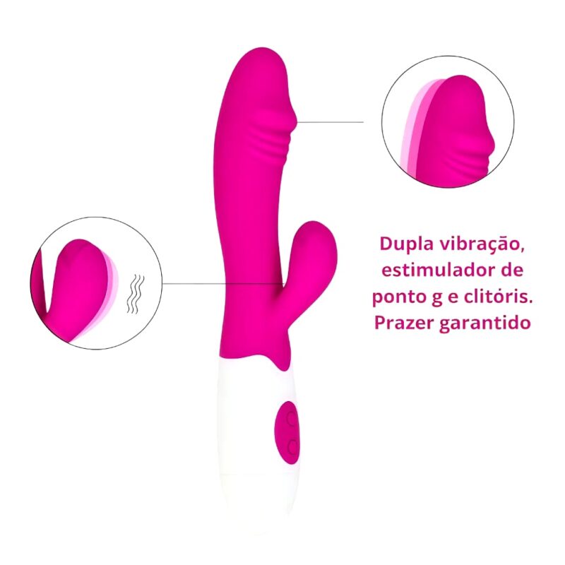 VIBRADOR ESTIMULADOR DE CLITÓRIS COM 30 MODOS DE VIBRAÇÃO