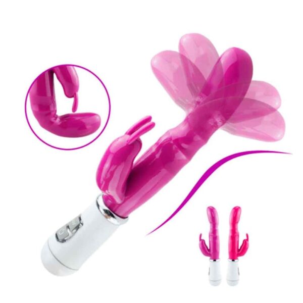 VIBRADOR RABBIT PONTO G E ESTIMULADOR DE CLITÓRIS RECARREGÁVEL - Imagem 6