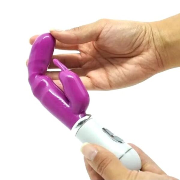 VIBRADOR RABBIT PONTO G E ESTIMULADOR DE CLITÓRIS RECARREGÁVEL - Imagem 5