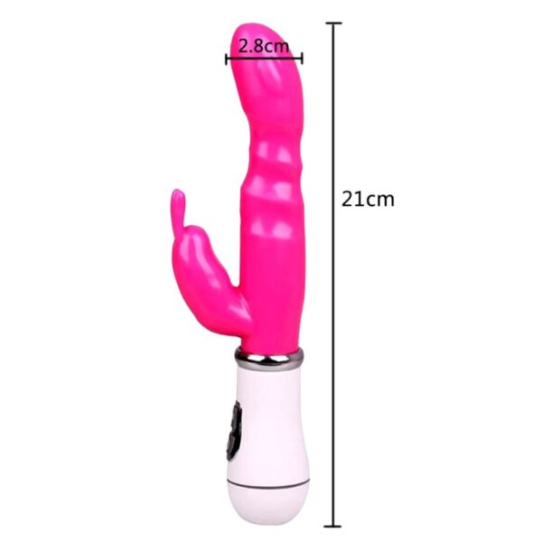 VIBRADOR RABBIT PONTO G E ESTIMULADOR DE CLITÓRIS RECARREGÁVEL - Imagem 4