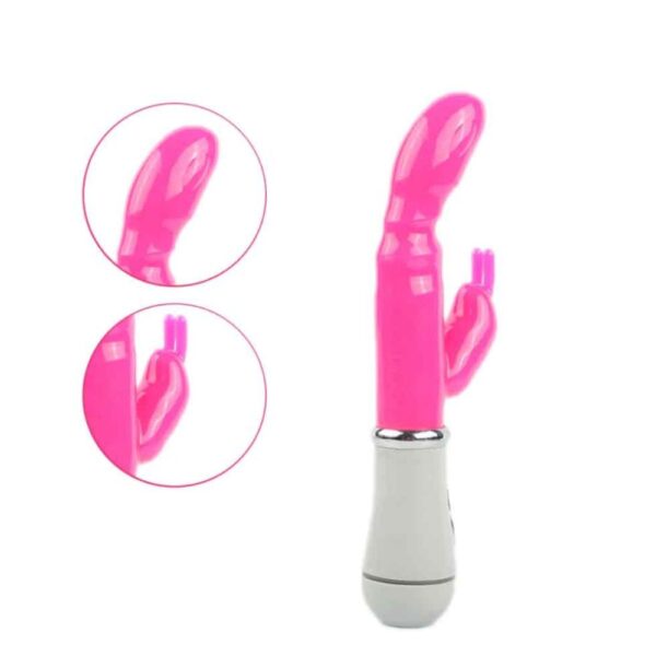 VIBRADOR RABBIT PONTO G E ESTIMULADOR DE CLITÓRIS RECARREGÁVEL - Imagem 3