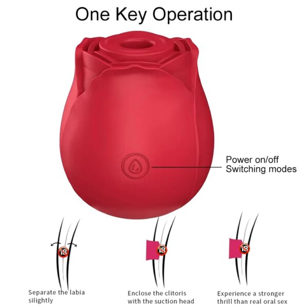 VIBRADOR SUGADOR DE CLITÓRIS RECARREGÁVEL COM 7 MODOS DE VIBRAÇÃO - Imagem 5