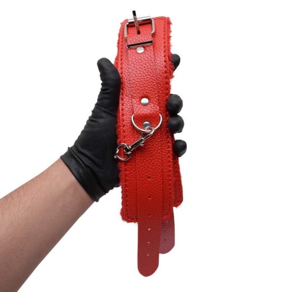 ALGEMA COM CORRENTE E FIVELAS VERMELHA SEXY IMPORT - Imagem 4