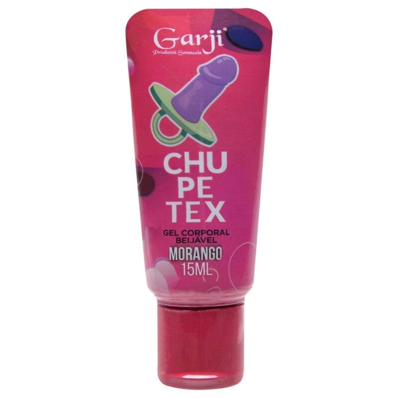 Gel Beijável Chupetex Garji Sabor Morango
