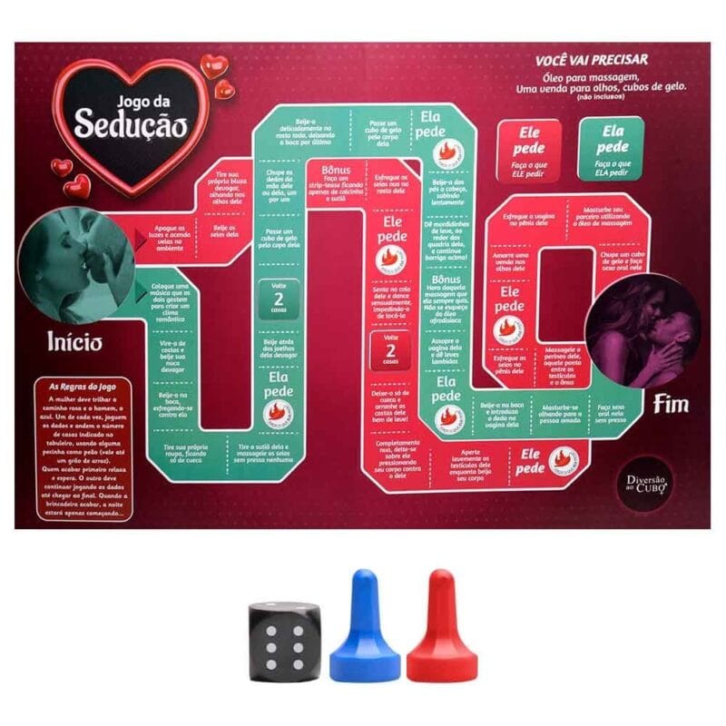 JOGO DA SEDUÇÃO TABULEIRO