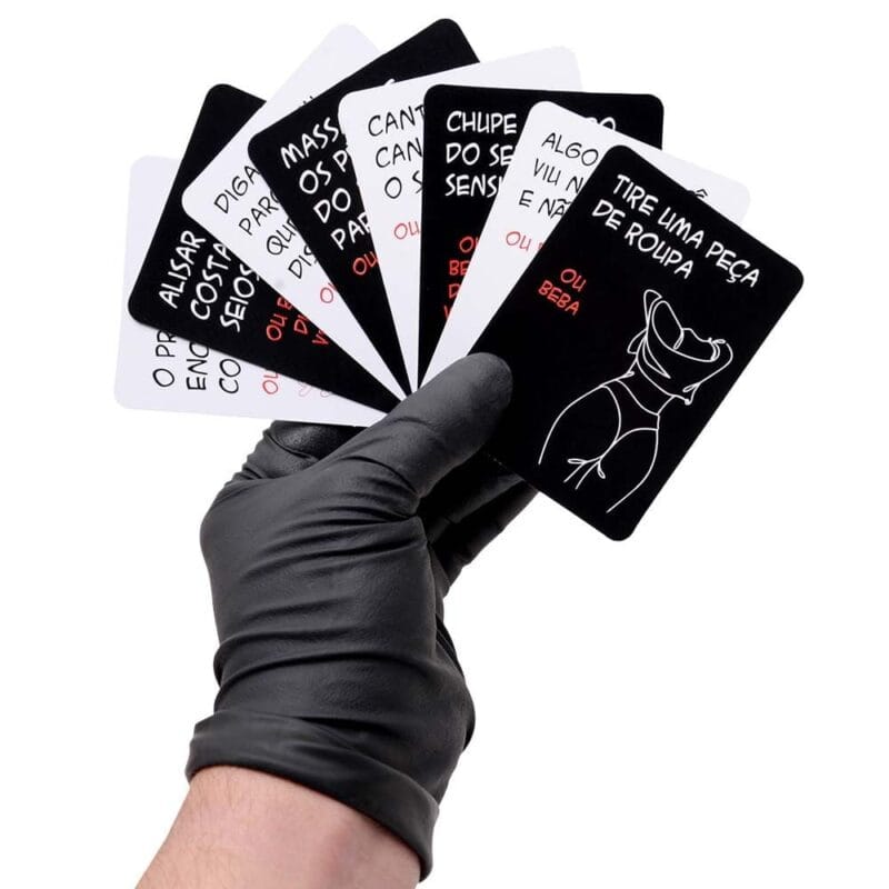 Jogo Desejos e Drinks para Casais com cartas e proposta de interação divertida a dois