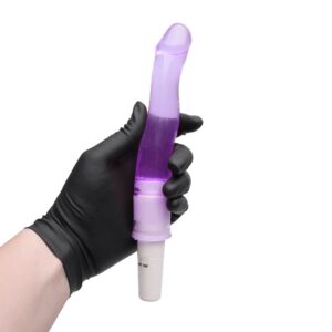 Vibrador Pênis Bastão Tortinho na mão