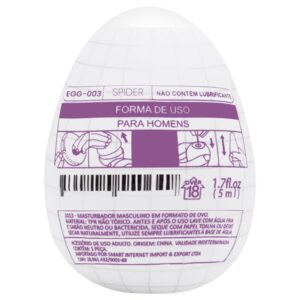 Egg Masturbador Spider emabalagem verso