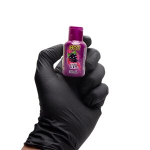 Gel Hot Beijável Uva 50ml For Sexy na mão