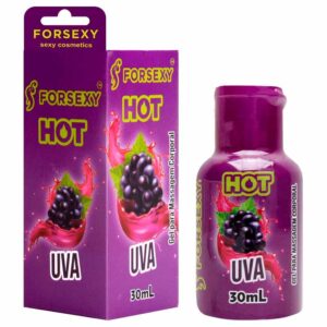 Gel Hot Beijável Uva 50ml For Sexy embalagem