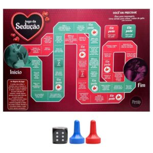 Jogo da Sedução Tabuleiro Diversão ao Cubo