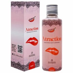 Óleo Sensual Atraction 140ml Chillies na embalagem