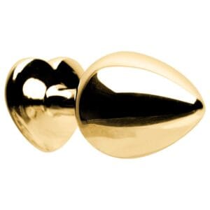 Plug Anal Metal Dourado M de frente
