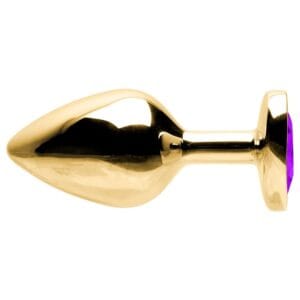 Plug Anal Metal Dourado M do outro lado