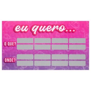 Raspadinha "Eu Quero" Unitária Sensual Love