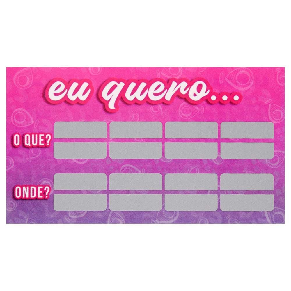 Raspadinha "Eu Quero" Unitária Sensual Love
