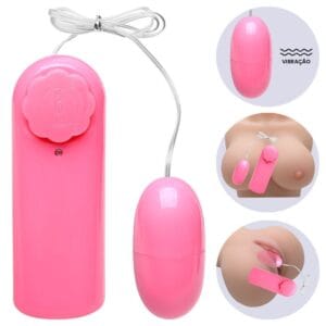 Vibrador Bullet Cápsula Vipmix compacto e discreto modo de uso rosa