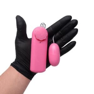 Vibrador Bullet Cápsula Vipmix compacto e discreto na mão rosa