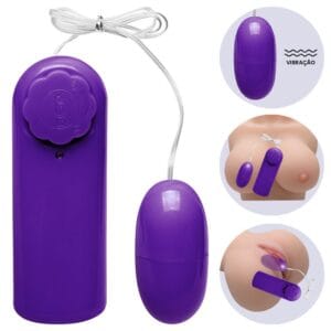 Vibrador Bullet Cápsula Vipmix compacto e discreto modo de uso roxo