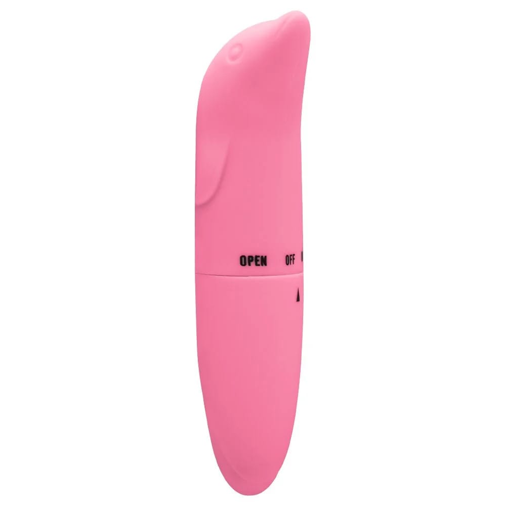 Vibrador Golfinho com Toque Aveludado Rosa