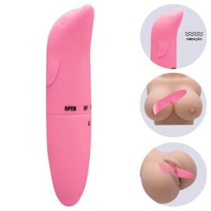 Modo de uso Vibrador Golfinho Rosa